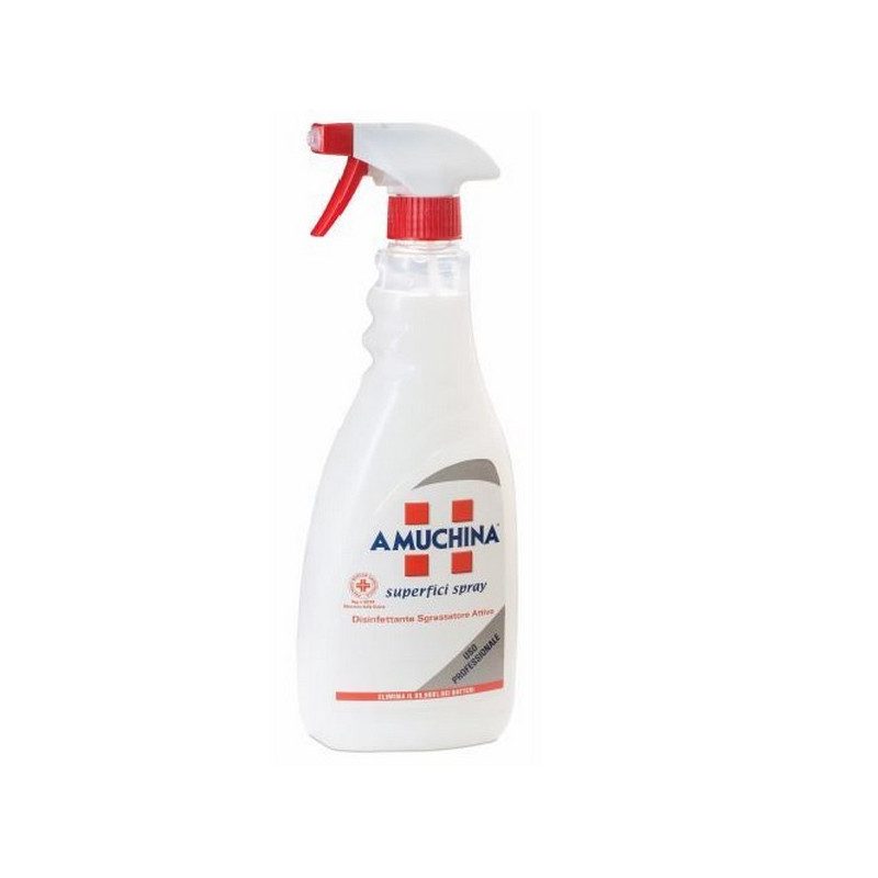 Amuchina Superfici Spray, disinfettante sgrassatore per uso professionale