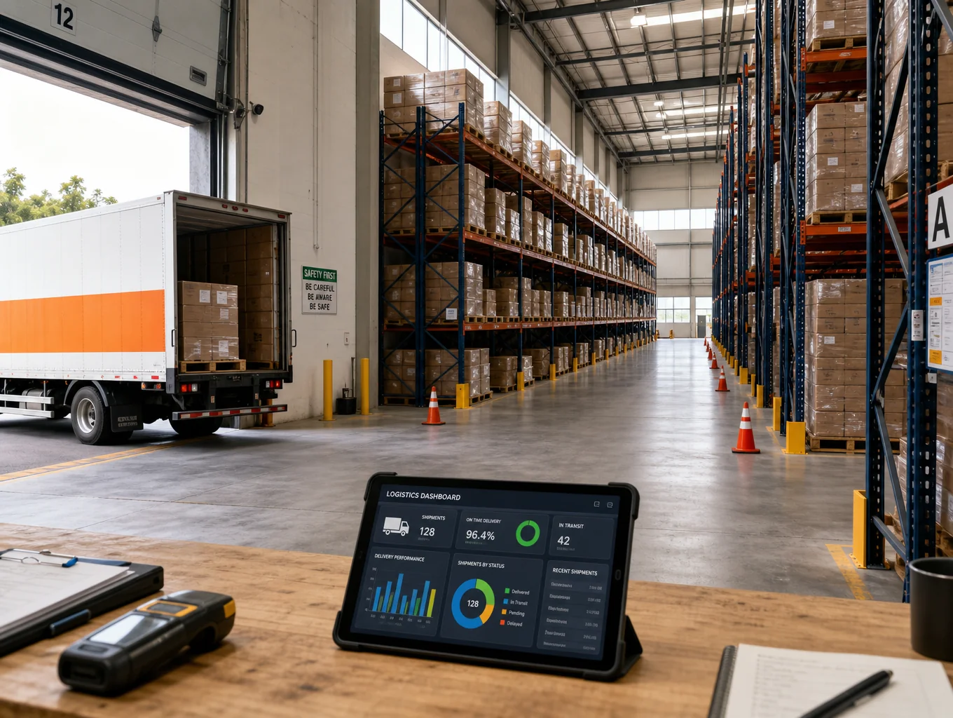 Centro logistico e flotta di distribuzione Demar