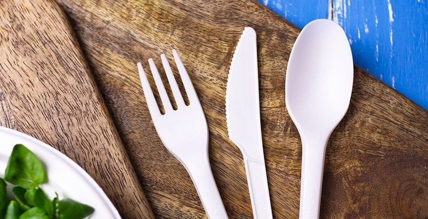 Posate monouso biocompostabili in fibra vegetale